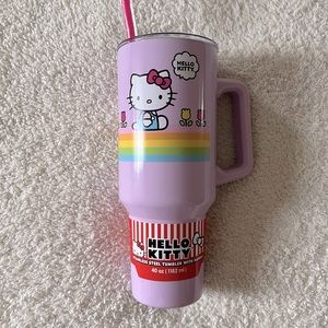 Hello Kitty stainless steel tumbler.